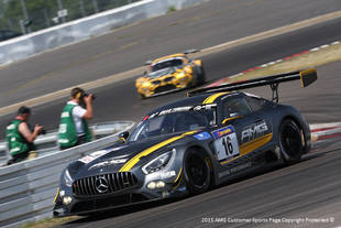 La Mercedes AMG GT3 en action au VLN
