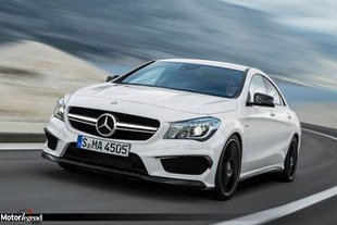 La Mercedes CLA 45 AMG en avance