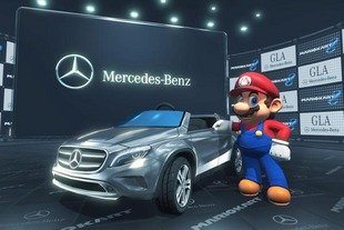 Super Mario roule en Mercedes GLA
