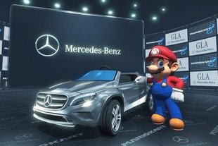Super Mario roule en Mercedes GLA