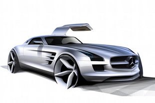 La Mercedes SLS dévoile son intérieur