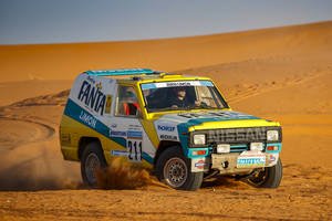 Un Nissan Patrol du Rallye Dakar 1987 restauré