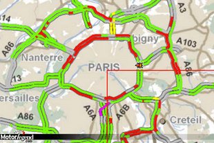 Paris, les pires bouchons d'Europe