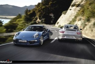 Une Porsche 991 Turbo sans le sigle Turbo