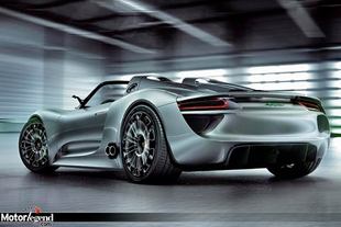 La Porsche 918 Spyder en approche