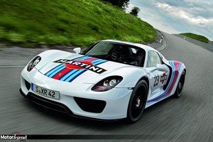 Une Porsche 918 Spyder Martini Racing