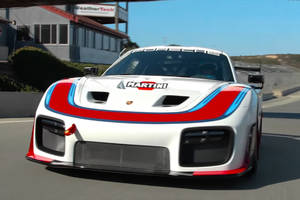 La Porsche 935 2018 en action à Laguna Seca