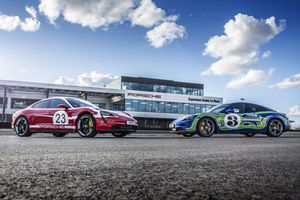 Deux modèles Porsche Taycan inédits en piste au Mans