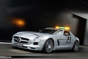 Mercedes SLS AMG et C63 AMG en F1
