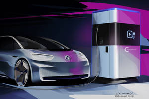 Volkswagen présente sa station mobile de charge 