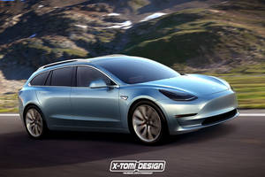 La Tesla Model 3 revisitée par X-Tomi Design