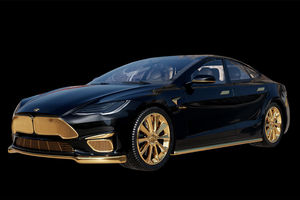 Caviar propose une Tesla Model S dotée de finitions en or 
