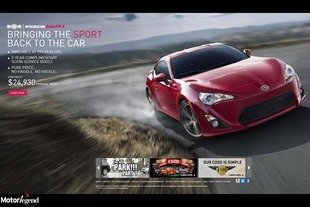 La Scion FR-S pour 24.950$