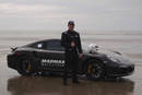 Zef Eisenberg et sa Porsche 911 Turbo à Pendine Sands