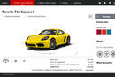 Configurateur Porsche 718 Boxster et Cayman