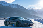 La Porsche 718 Cayman GT4 RS en démonstration à Zell am See