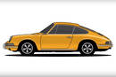 53 ans de Porsche 911 - Crédit illustration : Donut Media