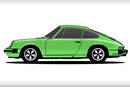 53 ans de Porsche 911 - Crédit illustration : Donut Media