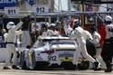 Dans le stand Porsche à Sebring