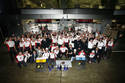 Le Porsche Team célèbre sa victoire à Fuji