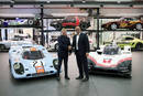 Achim Stejskal (Directeur du Porsche Museum) et Fritz Enzinger 