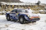 Jacky Ickx et la Porsche 959 du Paris-Dakar 1986