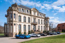 Six Bugatti rassemblées au Château St Jean, à Molsheim