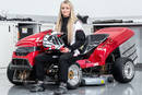 Jess Hawkins et le Honda Mean Mower MkII - Crédit photo : Honda