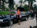 Andréa Férreol et la Renault 25 à Cannes (1988)