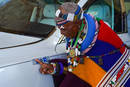 Esther Mahlangu et la Rolls-Royce Phantom 