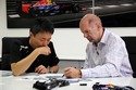 Kazunori Yamauchi et Adrian Newey