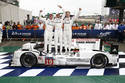 Nick Tandy, Earl Bamber et Nico Hulkenberg - Crédit photo : Porsche