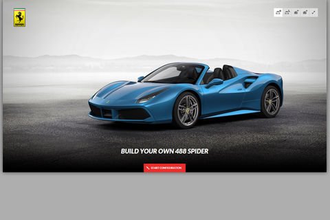 Configurez votre Ferrari 488 Spider