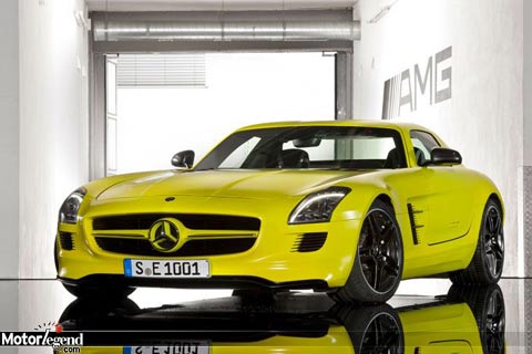 Mercedes SLS AMG E-Cell, haute tension