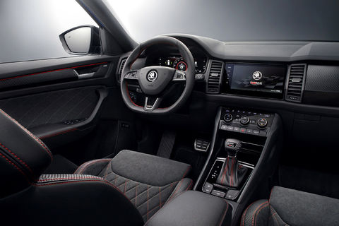 Skoda dévoile l'habitacle de son Kodiaq vRS