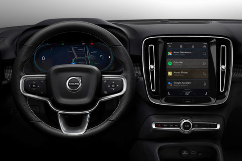 Un nouveau système multimédia pour le Volvo XC40 électrique