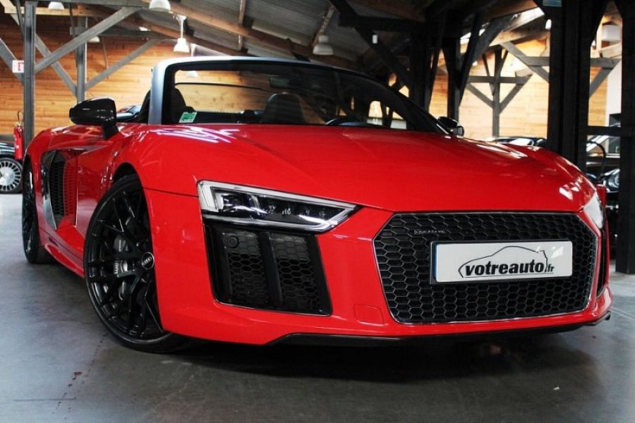 Annonce vendue AUDI R8 II Spyder V10 cabriolet Rouge occasion 114 800 € 15 490 km vente de
