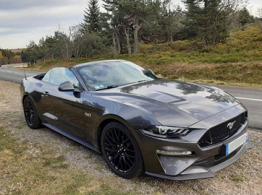 FORD MUSTANG VI (2015 - 2022) GT 450 ch Premium cabriolet Gris occasion - 75 000 €, 20 000 km