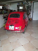 FIAT 500 I L - Lusso cabriolet Rouge occasion - 12 900 €, 36 200 km