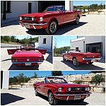 FORD MUSTANG I (1964-73) 4.7L V8 (289 ci) GT factory (montage usine) cabriolet Rouge foncé occasion - 64 900 €, 14 740 km