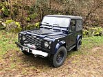 LAND ROVER DEFENDER 1 90 Soft Top Tomb raider 4x4 Bleu