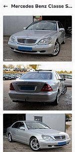 MERCEDES CLASSE S W220 500 berline Argent occasion - 5 900 €, 243 500 km