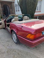 MERCEDES CLASSE SL R129 600 4  PLACES HARD TOP cabriolet Rouge clair occasion - 51 500 €, 99 500 km