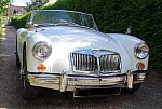 MG A cabriolet Blanc